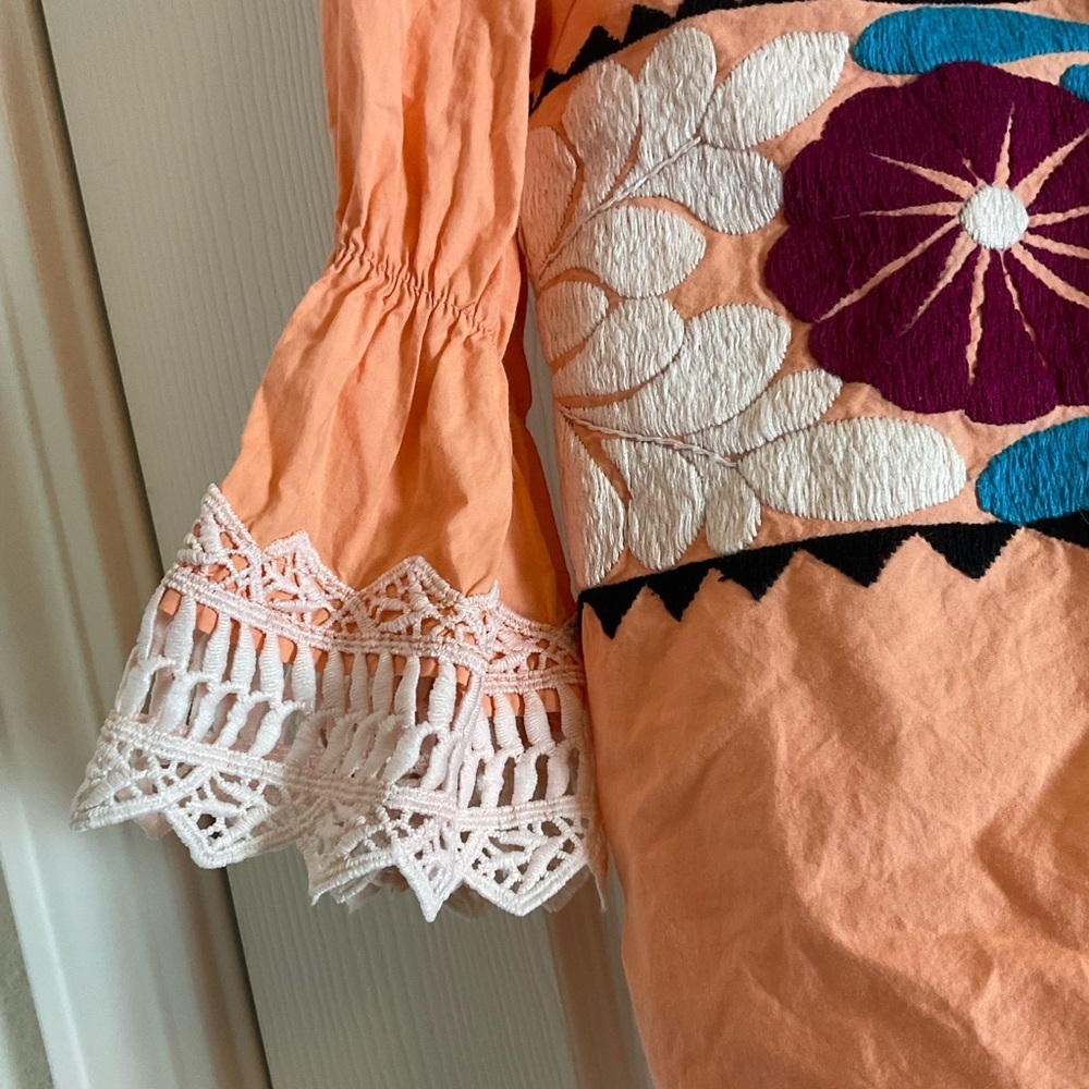 YIMAI OFF THE SHOULDER Peach Women's Top size small - Picture 7 of 12